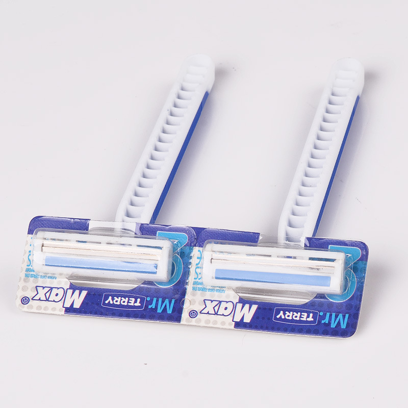 Max Manufacturer Popular Men&#039;s Disposable Manual Shaver Shaver Two-Layer Stainless Steel Blades Razor Hanging Card