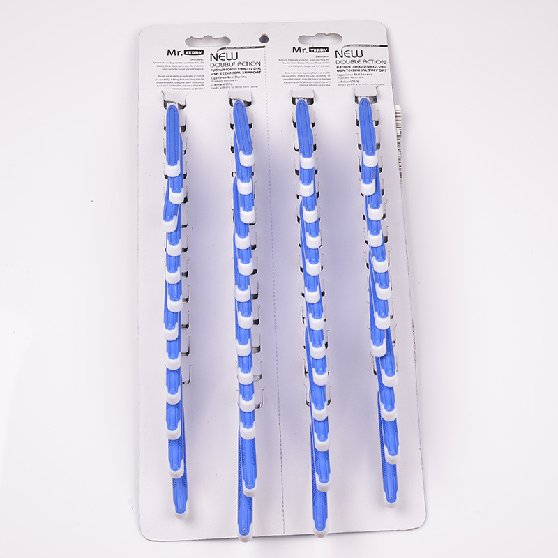 Max Manufacturer Popular Men&#039;s Disposable Manual Shaver Shaver Two-Layer Stainless Steel Blades Razor Hanging Card