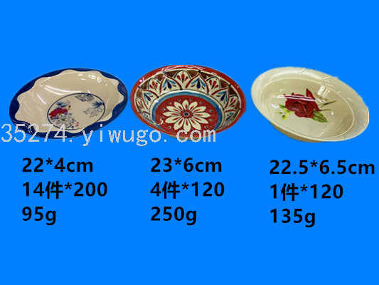 Factory Direct Sales Melamine Tableware Melamine Stock Melamine Bowl Color Bowl Decals Rice Bowl Soup Bowl Noodle Bowl