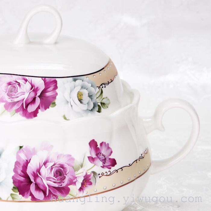 Ceramic tableware porcelain bowl set Jingdezhen China ceramic bowl plate wholesale