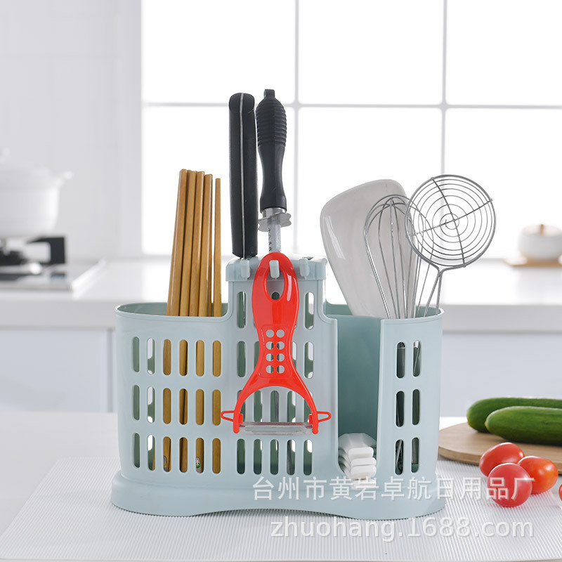 Plastic Chopsticks Cage Multi-Functional Kitchen Chopsticks Cage Household Kitchen Tableware Storage Chopsticks Box