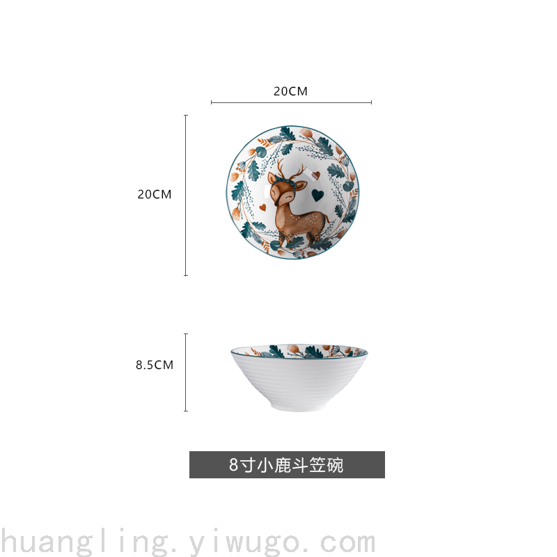 Cartoon Tableware Children's Bowl Cartoon Plate Children's Tray Chinese Tableware Tableware
