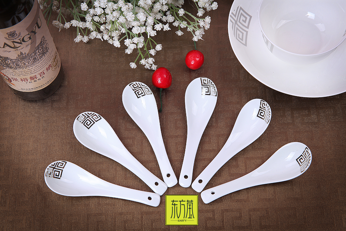 Oriental Ying Bone China Tableware Suit Customized Gifts Souvenirs Customized High-End Ceramic Business Gifts Tableware Set