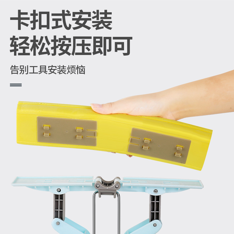 Sponge Mop Household Hand-Free Wash Lazy Man Absorbent Dry and Wet One-Mop Cotton Head Large Double up Clean