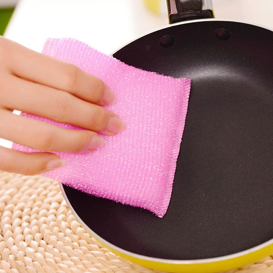 Sponge wipe clean cloth dishcloth the scrub King clean brush decontaminable household for wash brush wash dishes brush pan cloth 4 pieces