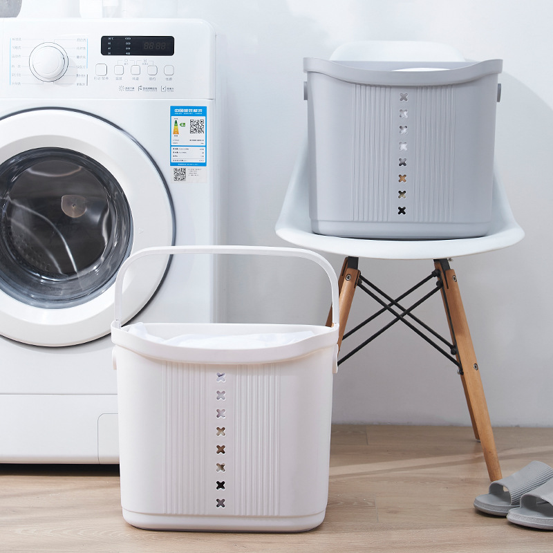 Laundry Basket Thick Plastic Laundry Baskets Dirty Clothes Storage Basket Home Bathroom Garment Bag Lou Bucket Basket Chopsticks Wholesale