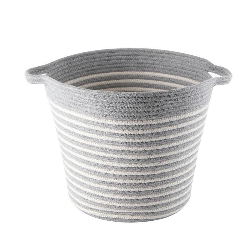 Braided Rope Baskets Large Capacity Clothing Toys Storage Basket Dormitory Home Storage Basket Factory Customization