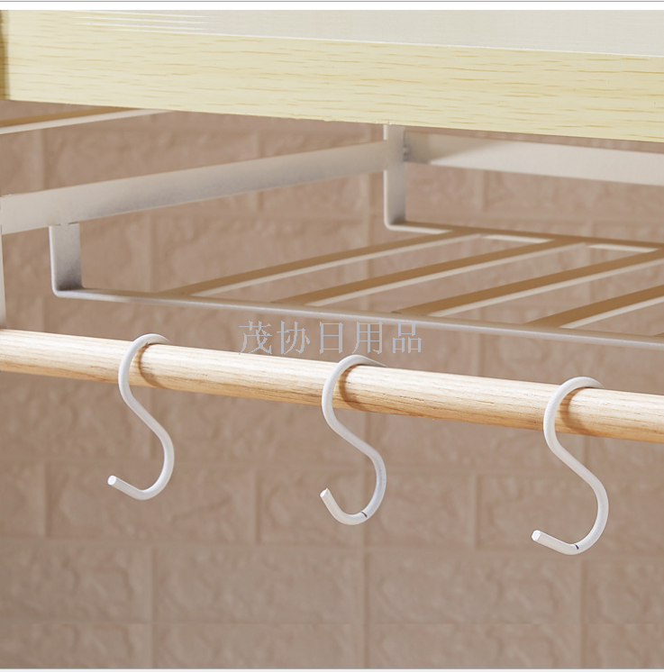 Under the kitchen cabinet shelving shelves hanging baskets storage racks chest storage layering shelves rack rack conso