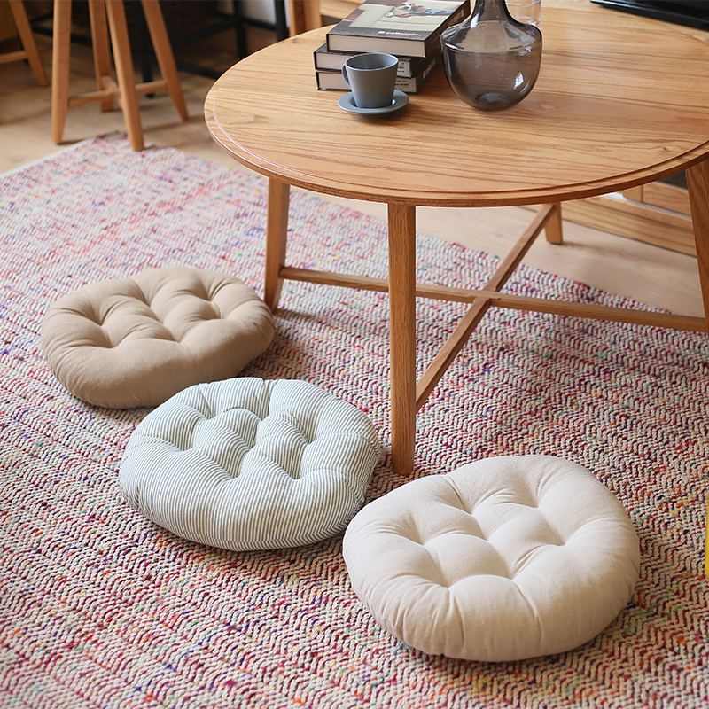 Student&#039;s Chair Bedroom Floor Cushion Tatami Thick round Small Cushion Chair Cushion Carpet Rattan Chair Seat Cushion
