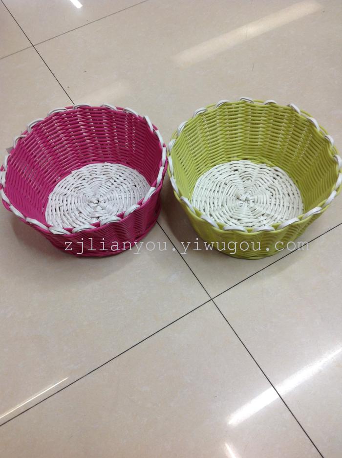 Hand-made PP pipes handmade storage baskets woven basket laundry woven basket drum Queen
