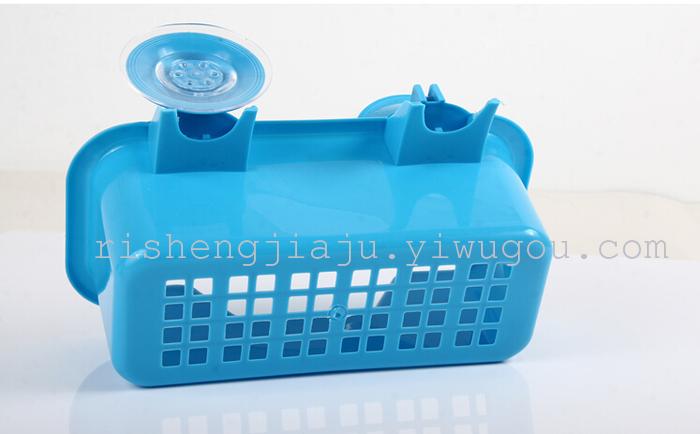 Ultra high vacuum strong suction cup storage baskets bathroom racks of plastic debris boxes RS-5550