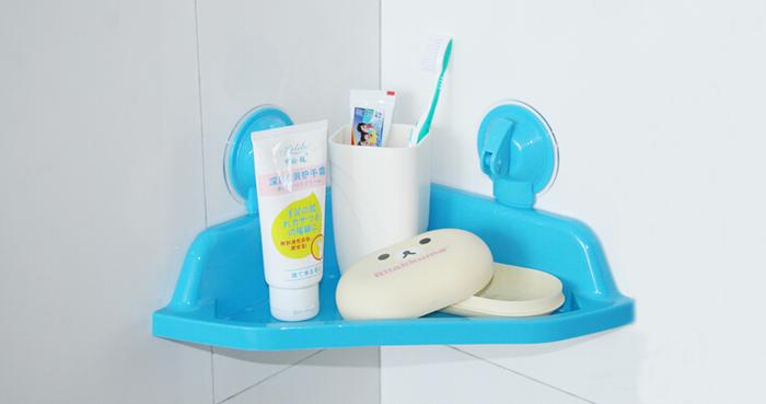 Ultra high vacuum strong suction cup storage baskets bathroom racks of plastic debris boxes RS-5550
