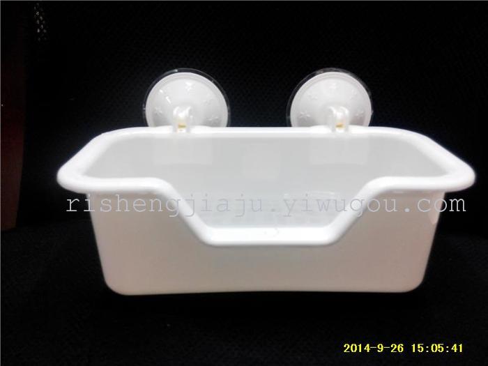 Ultra high vacuum strong suction cup storage baskets bathroom racks of plastic debris boxes RS-5550