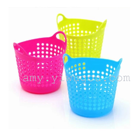 Small 11*10 portable with plastic storage baskets for household storage of junk basket