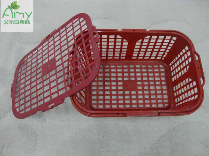 5 kg plastic storage baskets fruit baskets square basket of Red Bayberry 27.5*20.2*11.5 5 kg plastic storage baskets fruit baskets square basket of Red Bayberry 27.5*20.2*11.5