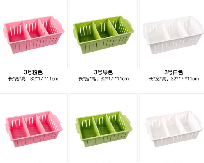 Thicken with partition with storage baskets can be stacked underwear storage box plastic storage shelf baskets