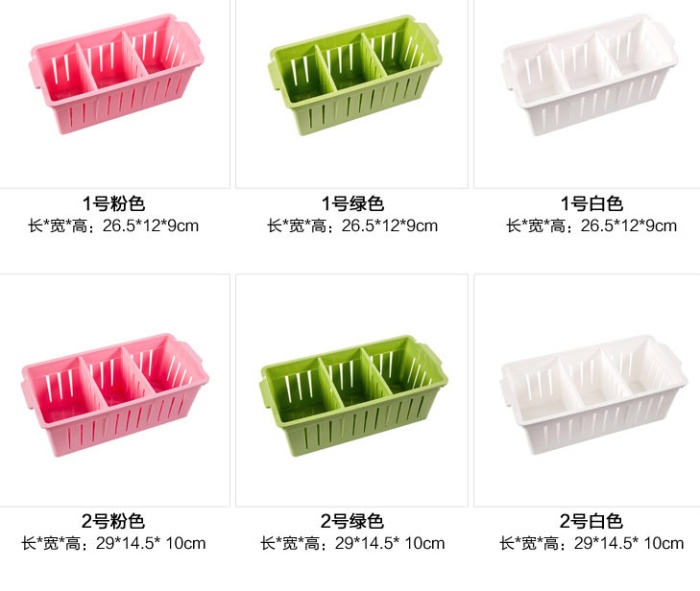 Thicken with partition with storage baskets can be stacked underwear storage box plastic storage shelf baskets