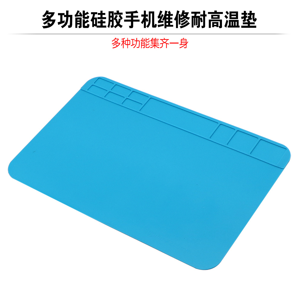 Workbench Repair Heat Proof Mat Silicone High Temperature Resistant Table Mat Electric Soldering Iron Repair Tool Pad Workbench Repair Heat Proof Mat Silicone High Temperature Resistant Table Mat Electric Soldering Iron Repair Tool Pad