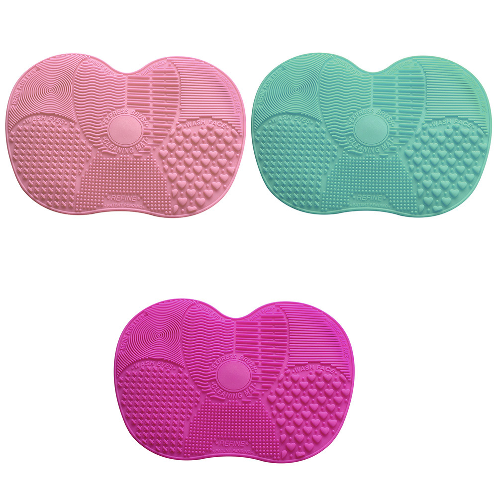 Silicone makeup brush cleaning pad cleaning pad with sucker cosmetic brush pad makeup brush cleaning tool Silicone makeup brush cleaning pad cleaning pad with sucker cosmetic brush pad makeup brush cleaning tool