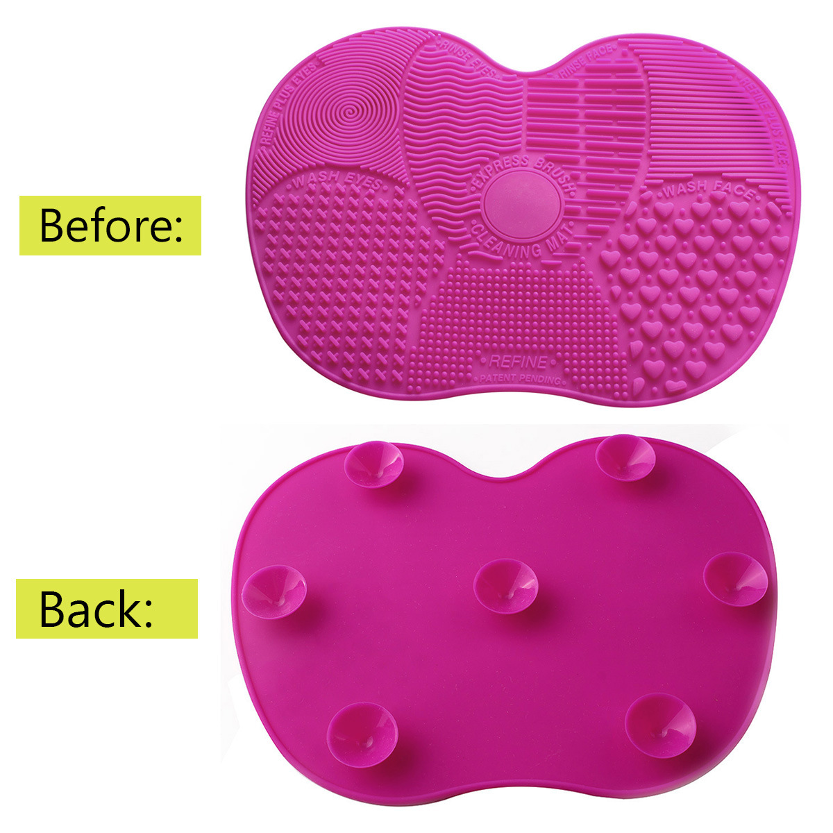 Silicone makeup brush cleaning pad cleaning pad with sucker cosmetic brush pad makeup brush cleaning tool Silicone makeup brush cleaning pad cleaning pad with sucker cosmetic brush pad makeup brush cleaning tool
