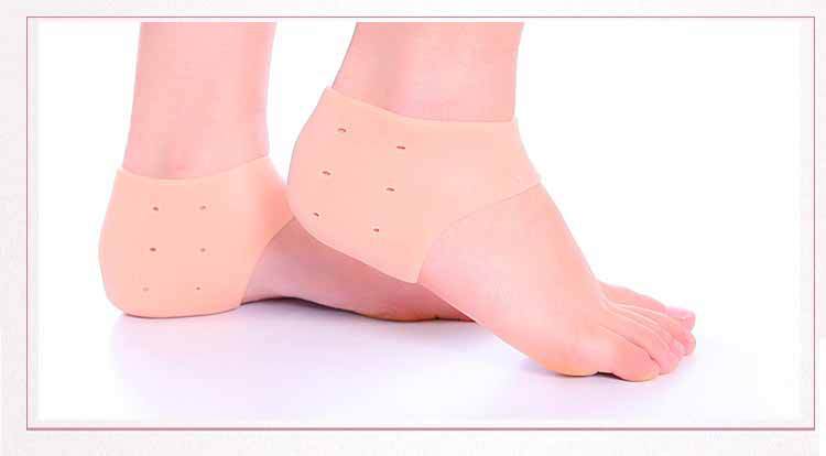 Foot Protection Heel Socks Protective Cover Foot Protector Silicone Heel Cushion Pad Heel Anti-Chapping Invisible Inner Heightening Shoe Pad