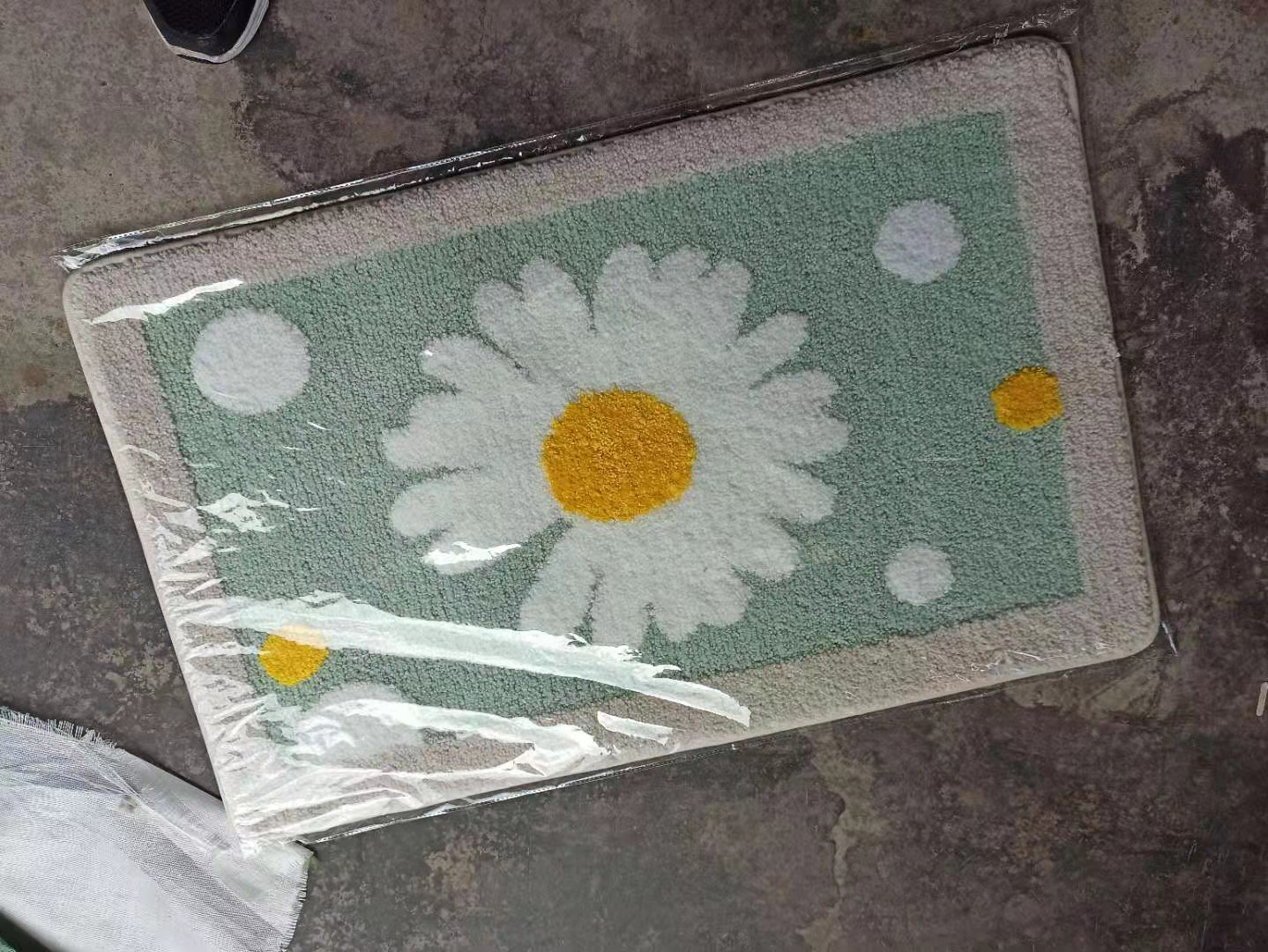 Jietai Cartoon Akita Flocking Carpet Floor Mat Household Bathroom Entrance Bathroom Non-Slip Mat Absorbent Floor Mat