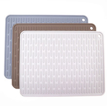Factory Spot Wave-Shaped Hot 40*30 Large Silicone Draining Pad Multi-Functional Anti-Scald Thermal Pad Placemat Factory Spot Wave-Shaped Hot 40*30 Large Silicone Draining Pad Multi-Functional Anti-Scald Thermal Pad Placemat