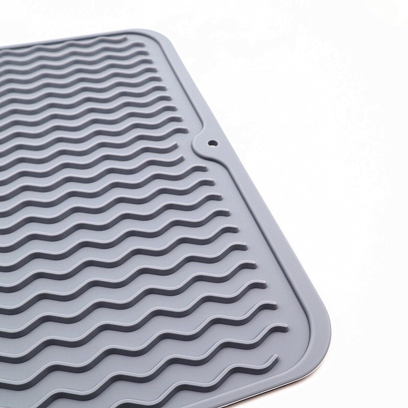 Factory Spot Wave-Shaped Hot 40*30 Large Silicone Draining Pad Multi-Functional Anti-Scald Thermal Pad Placemat Factory Spot Wave-Shaped Hot 40*30 Large Silicone Draining Pad Multi-Functional Anti-Scald Thermal Pad Placemat