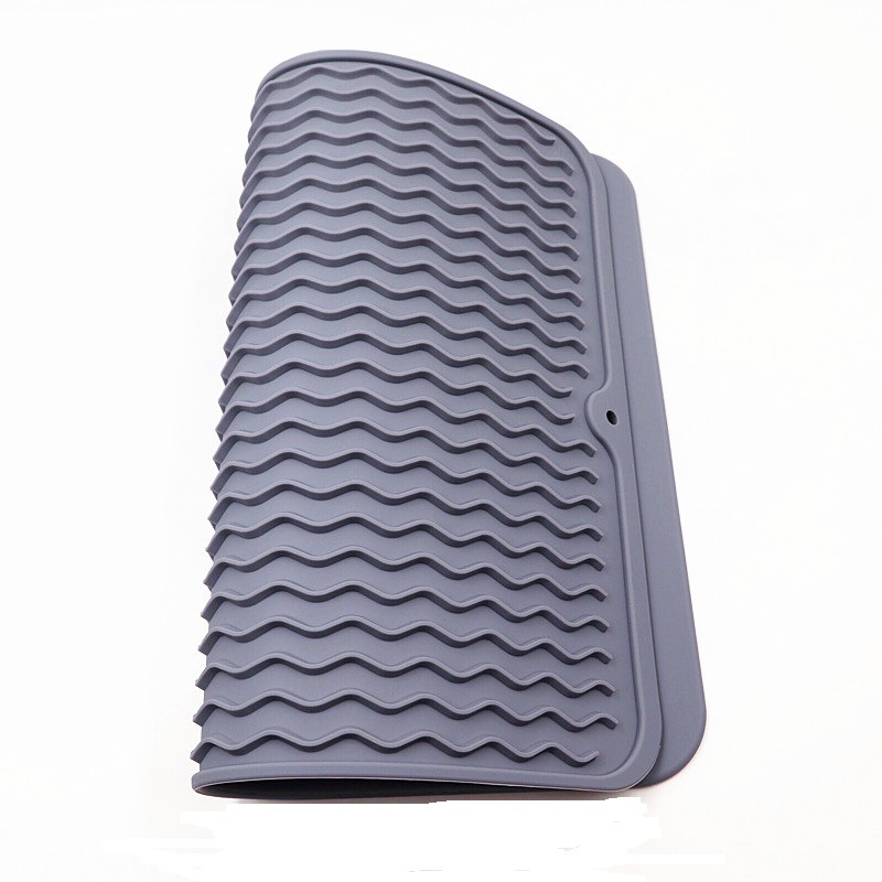 Factory Spot Wave-Shaped Hot 40*30 Large Silicone Draining Pad Multi-Functional Anti-Scald Thermal Pad Placemat Factory Spot Wave-Shaped Hot 40*30 Large Silicone Draining Pad Multi-Functional Anti-Scald Thermal Pad Placemat
