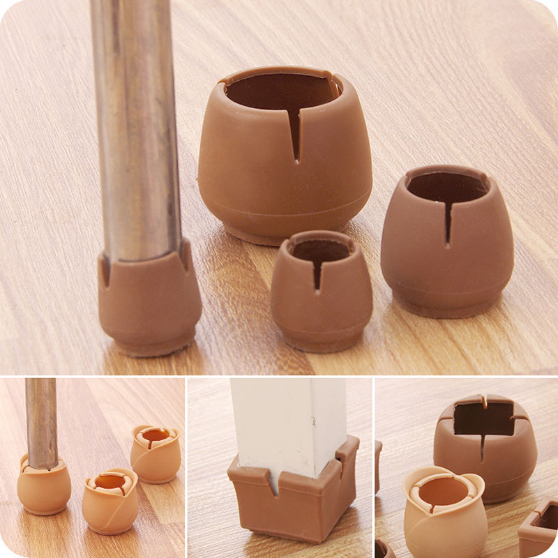 Table mat factory direct slip silicone foot set foot protection desk chairs thickening pad chair leg protector
