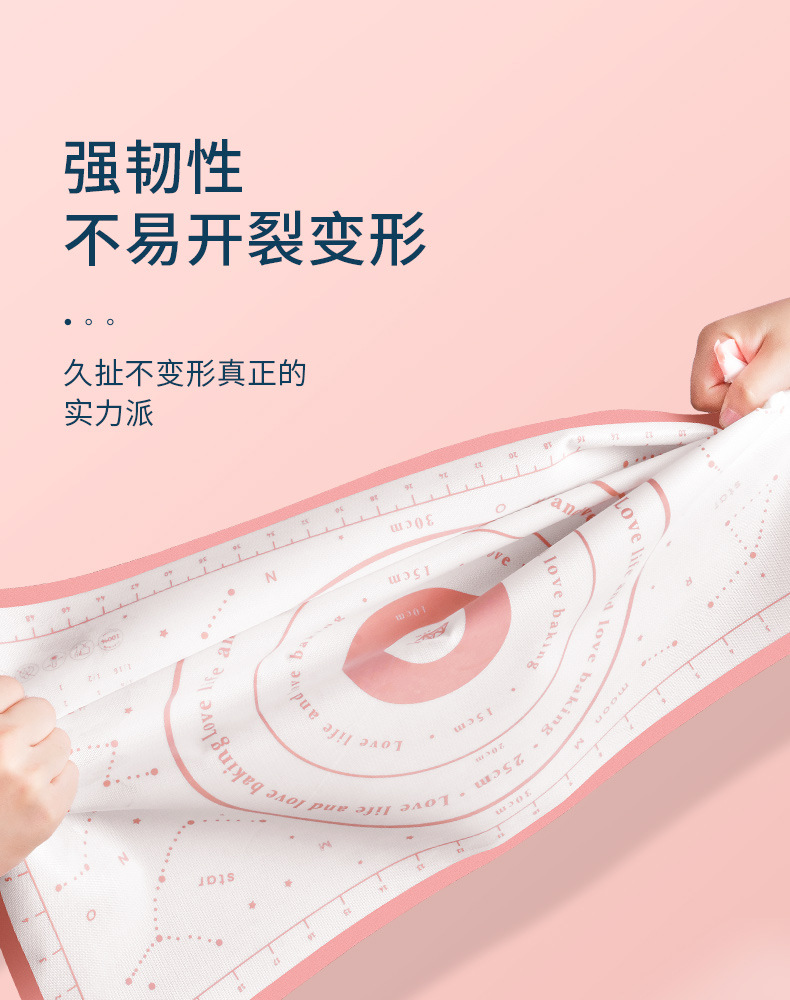 Starry Sky Silicone Dough Kneading Thickened Food Grade High Temperature Resistant Silicone Pad Household Kitchen Baking Flour Mat