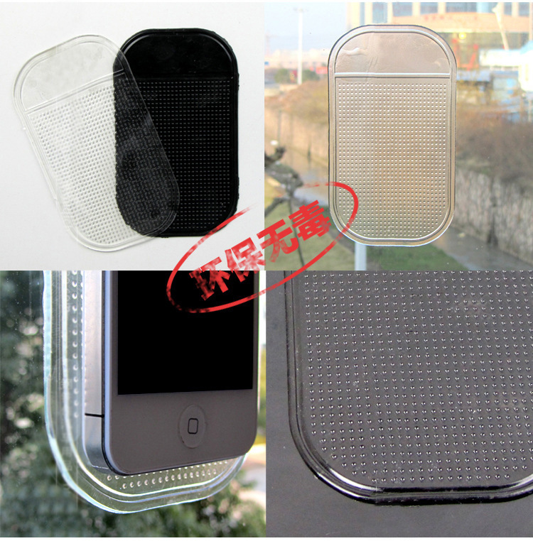Car for Car Mobile Phone Anti-Slip Pad 14*8 Black Spider Silicone Car Non-Slip Mat 14 * 8cm