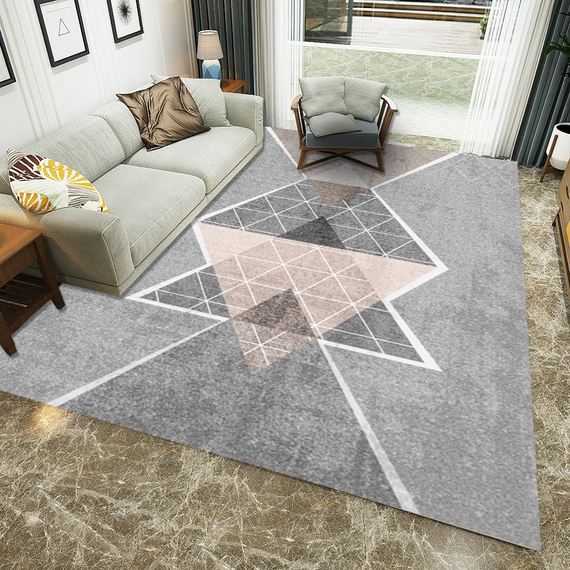 3D Printing Rectangular Carpet Nordic Geometric Door Mat Bedroom Bedside Blanket Custom Door Mat