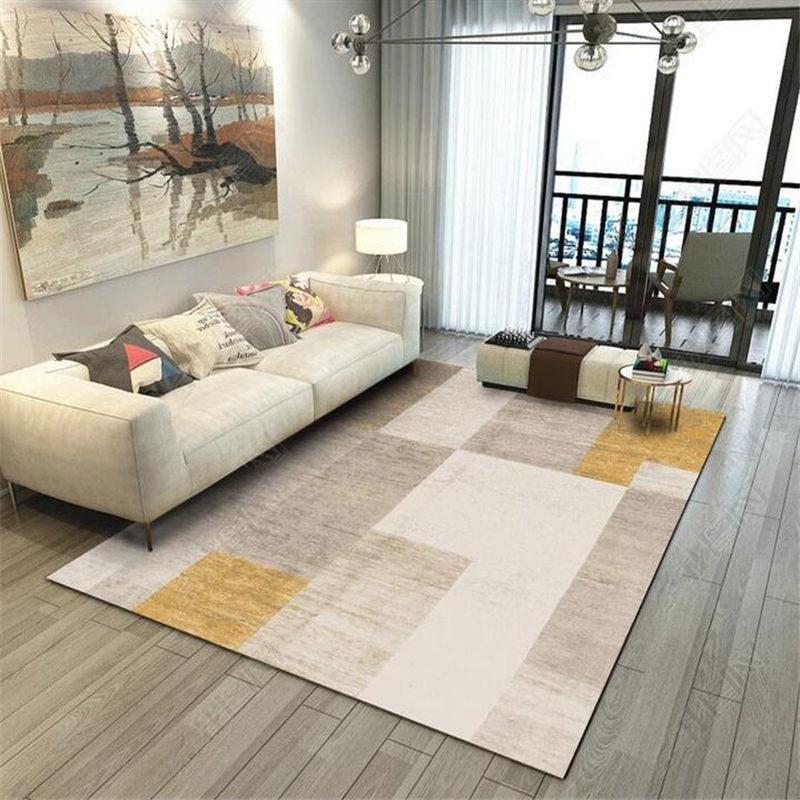 3D Printing Rectangular Carpet Nordic Geometric Door Mat Bedroom Bedside Blanket Custom Door Mat