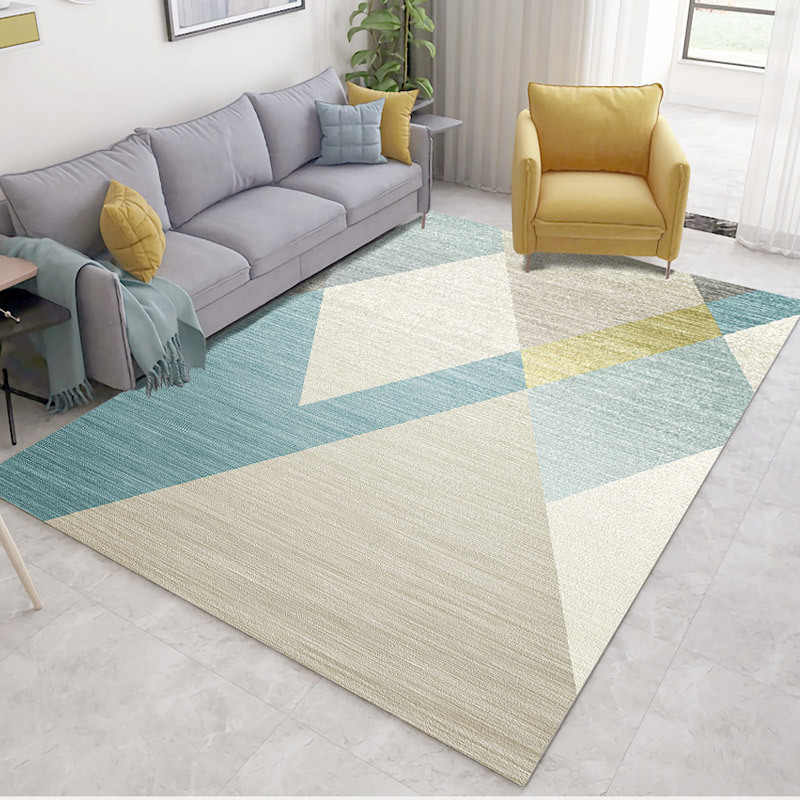 3D Printing Rectangular Carpet Nordic Geometric Door Mat Bedroom Bedside Blanket Custom Door Mat