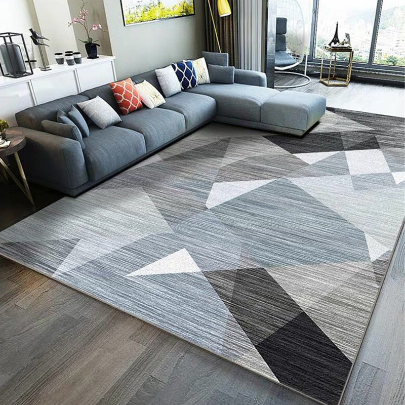 3D Printing Rectangular Carpet Nordic Geometric Door Mat Bedroom Bedside Blanket Custom Door Mat