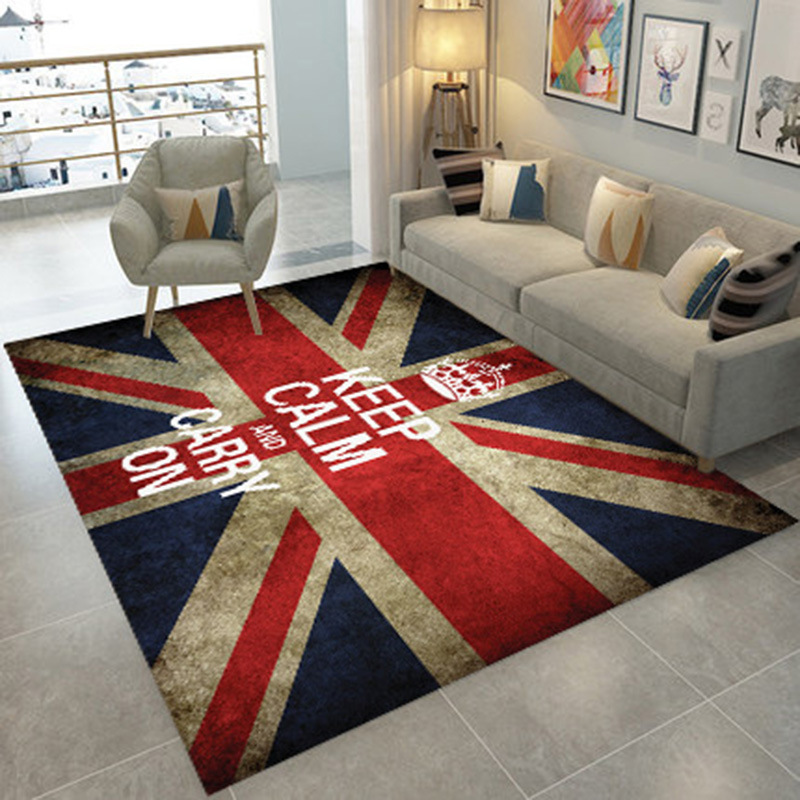 3D Printing Rectangular Carpet Nordic Geometric Door Mat Bedroom Bedside Blanket Custom Door Mat