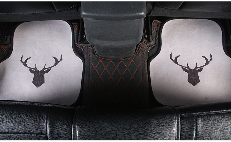 Car Foot Mat Universal Easy to Clean Single Piece Cute Cartoon Carpet Suede Environmentally Friendly Odorless Car Floor Mat