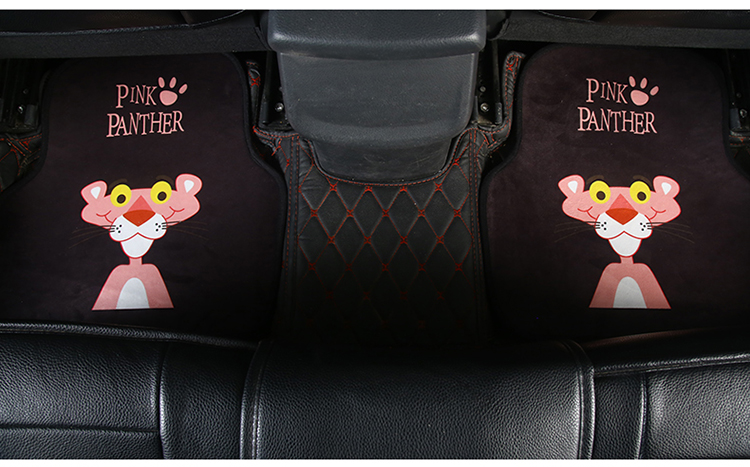 Car Foot Mat Universal Easy to Clean Single Piece Cute Cartoon Carpet Suede Environmentally Friendly Odorless Car Floor Mat