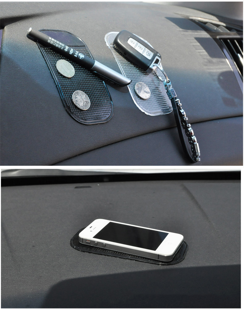 Car for Car Mobile Phone Anti-Slip Pad 14*8 Black Spider Silicone Car Non-Slip Mat 14 * 8cm