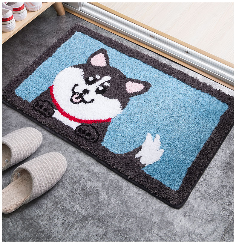 Cartoon Bathroom Non-Slip Floor Mat Bedroom Entrance Floor Mat Household Bathroom Absorbent Store Wash Basin Carpet Wholesale