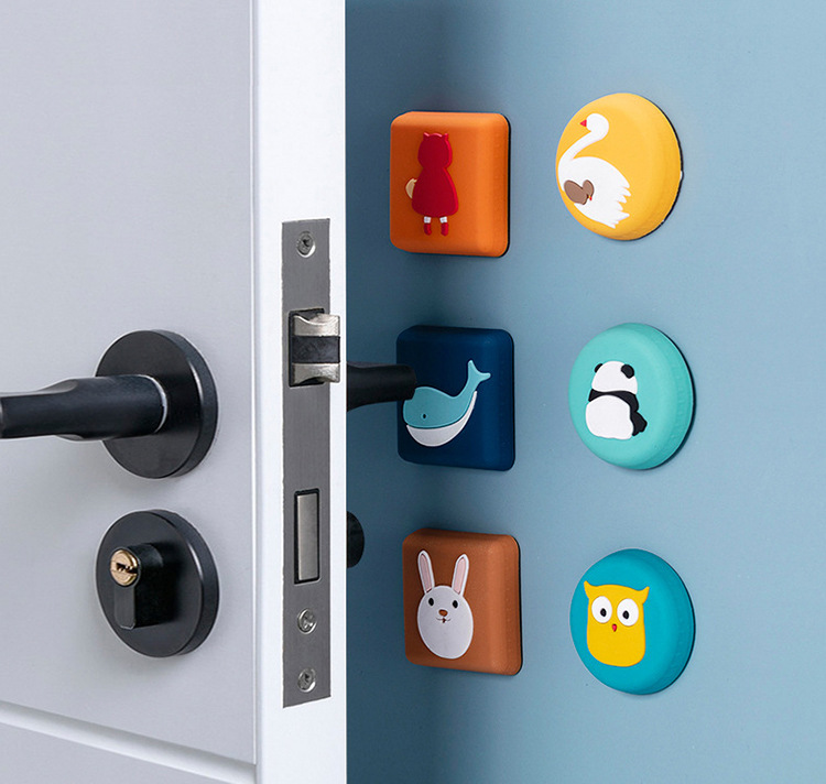 Collision Pad Modern Minimalist Cartoon Extra Thick Wall Door Handle Anti-Collision Stickers behind the Door Silicone Mute Crash Pad Wholesale Collision Pad Modern Minimalist Cartoon Extra Thick Wall Door Handle Anti-Collision Stickers behind the Door Silicone Mute Crash Pad Wholesale