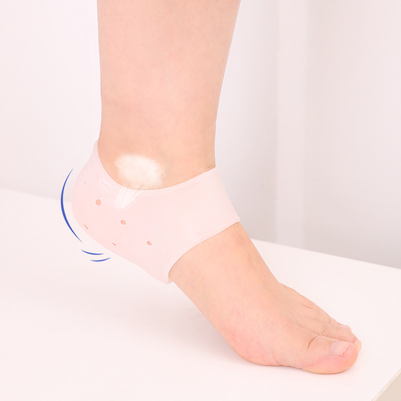 Foot Protection Heel Socks Protective Cover Foot Protector Silicone Heel Moisturizing Heel Dry Crack Invisible Inner Heightening Shoe Pad