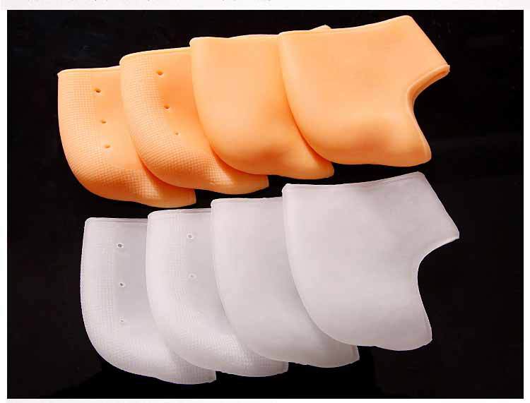 Foot Protection Heel Socks Protective Cover Foot Protector Silicone Heel Moisturizing Heel Dry Crack Invisible Inner Heightening Shoe Pad