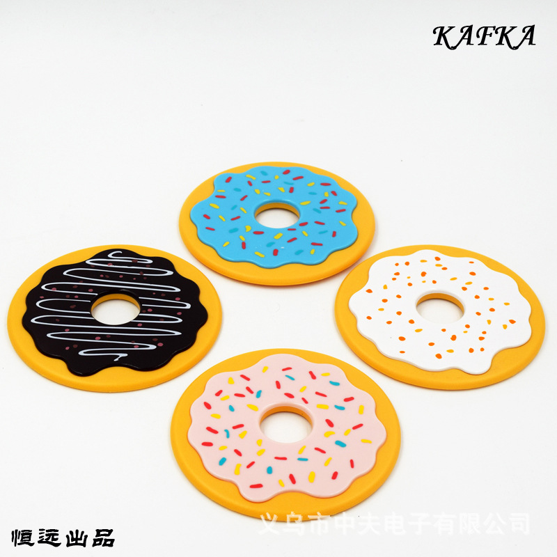 The new cookie coasters insulation pad silicone Coaster Set 4 The new cookie coasters insulation pad silicone Coaster Set 4
