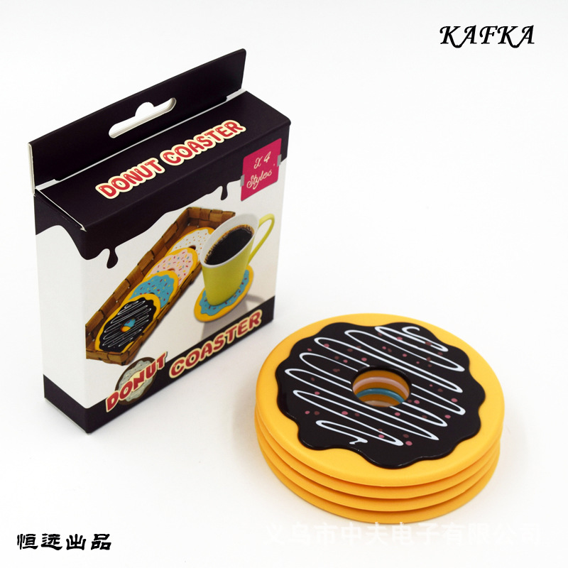 The new cookie coasters insulation pad silicone Coaster Set 4 The new cookie coasters insulation pad silicone Coaster Set 4
