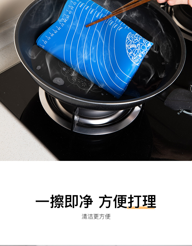 Factory Direct Sales Baking Case Silicone Dough Kneading Large and Small Sizes Kneading Dough Rolling Pad Non-Stick High Temperature Resistant with Scale