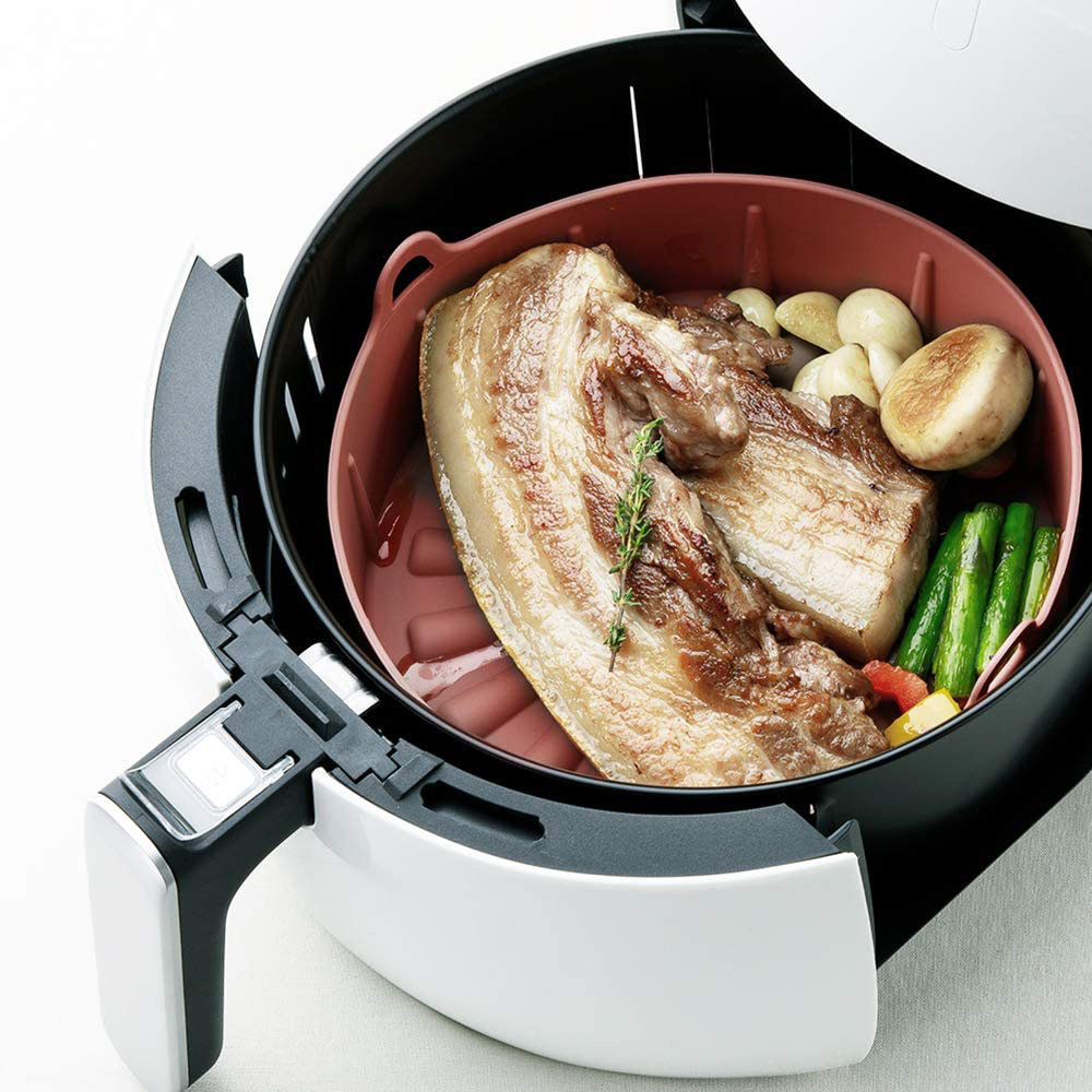 Air Fryer Silicone Pot Air Fryer Silica Gel Pad Thermal Insulation Baking Paper Edible Silicon FDA