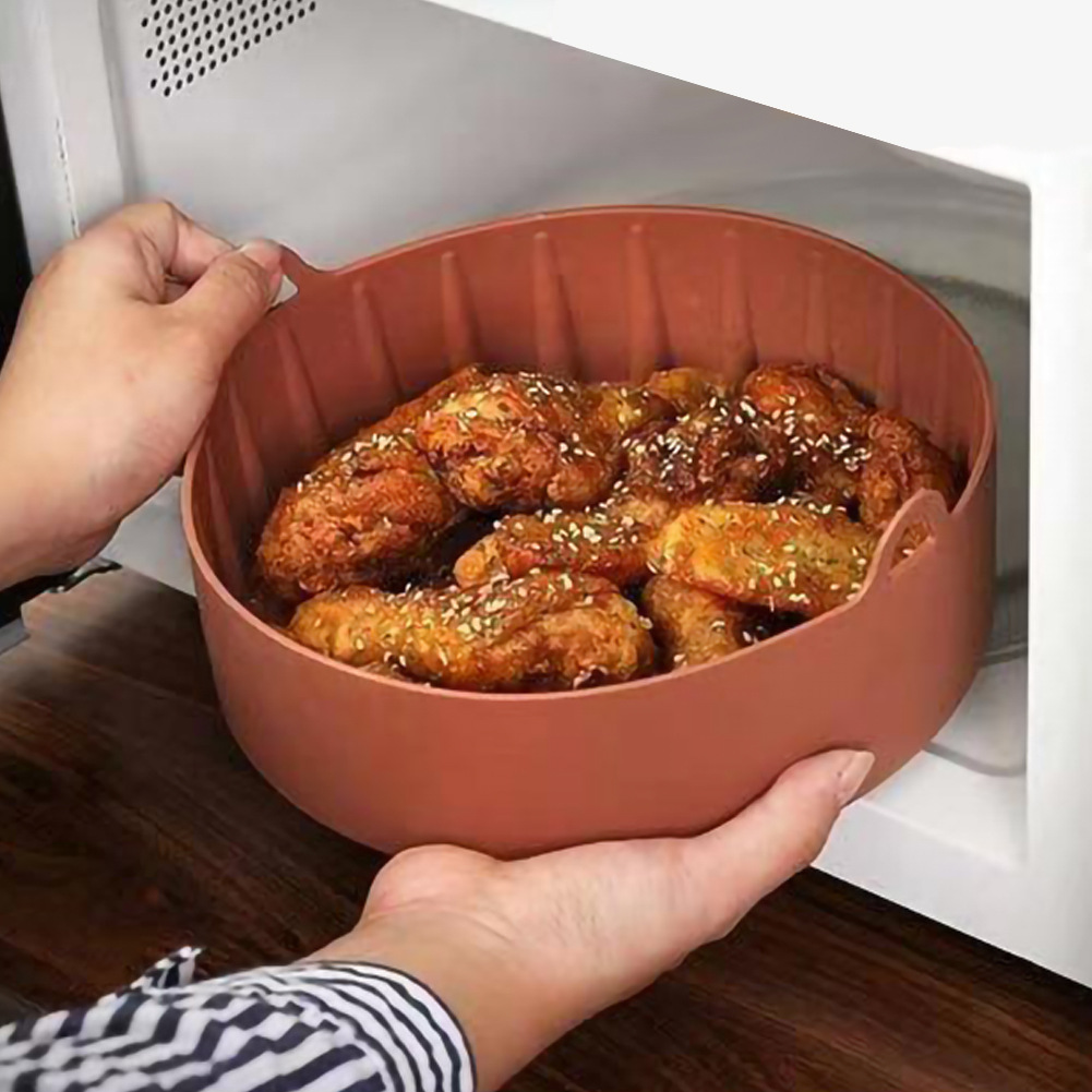 Air Fryer Silicone Pot Air Fryer Silica Gel Pad Thermal Insulation Baking Paper Edible Silicon FDA