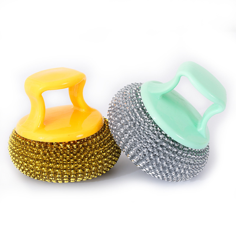 Colorful Non-Stick Pan Does Not Hurt Hands Pet Cleaning Ball Kitchen Does Not Hurt Pot Strong Decontamination Brush Large Ball with Handle Wholesale Colorful Non-Stick Pan Does Not Hurt Hands Pet Cleaning Ball Kitchen Does Not Hurt Pot Strong Decontamination Brush Large Ball with Handle Wholesale